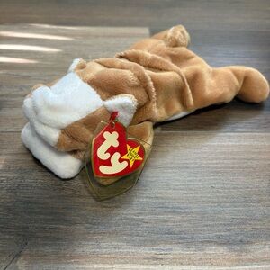 Vintage (1996) Ty Beanie Baby “Wrinkles” the Bull Dog w/Tags 8” Plush Toy